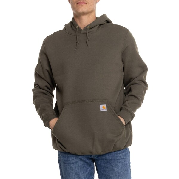 カーハート メンズ シャツ トップス Carhartt K121 Midweight Fleece Hoodie - Factory Seconds Mossの通販は