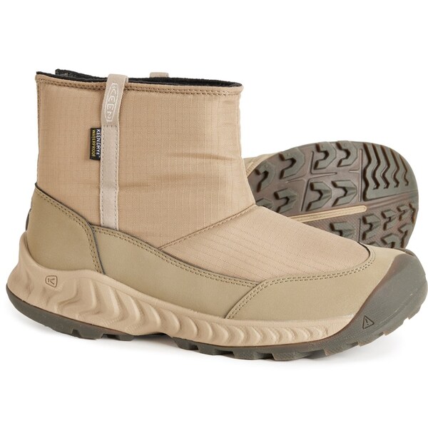 キーン レディース ブーツ・レインブーツ シューズ Keen Hood NXIS Pull-On Boots - Waterproof Insulated (For Women) Timberwolf/Plazaの通販は 20,980円