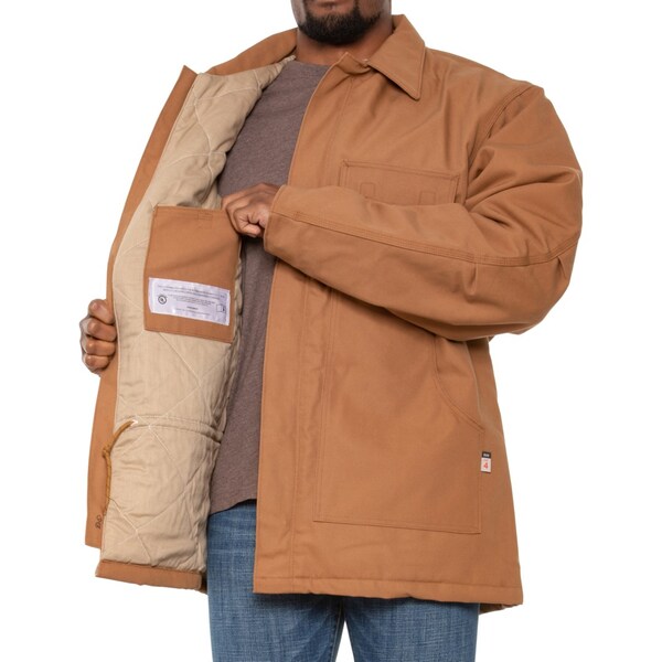 カーハート メンズ ジャケット・ブルゾン アウター Carhartt 101618 Big and Tall Flame-Resistant Duck Traditional Coat - Insulated Fの通販は