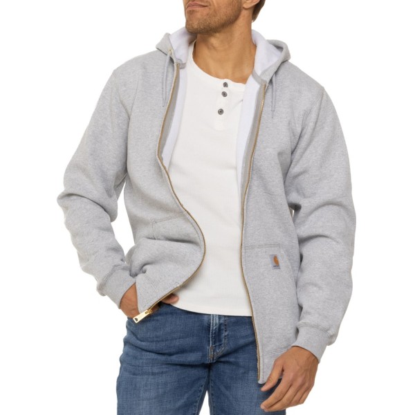 カーハート メンズ シャツ トップス Carhartt K121 Big and Tall Loose Fit Midweight Fleece Hoodie - Factory Seconds Heather Gray
