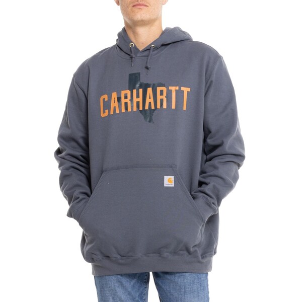 カーハート メンズ シャツ トップス Carhartt 105334 Big and Tall Loose Fit Midweight Texas Graphic Hoodie - Factory Seconds Bluestの通販は