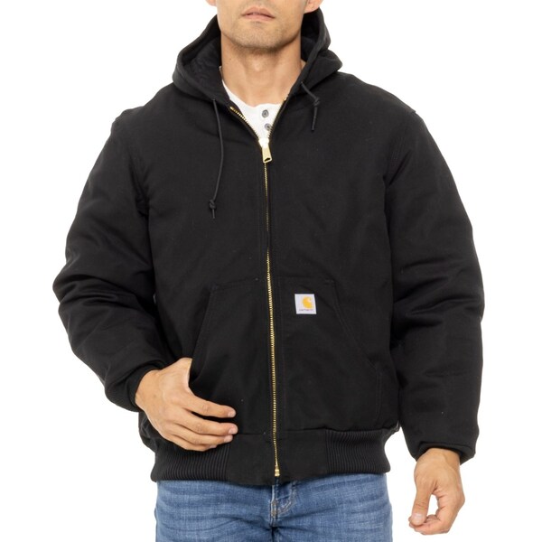 カーハート メンズ ジャケット・ブルゾン アウター Carhartt J140 Firm Duck Active Flannel-Lined Jacket - Insulated Factory Secondsの通販は