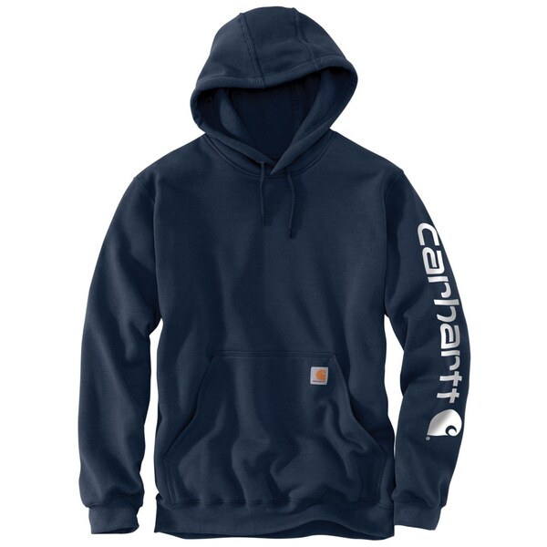 カーハート メンズ シャツ トップス Carhartt K288 Big and Tall Loose Fit Midweight Logo Graphic Hoodie - Factory Seconds New Navyの通販は