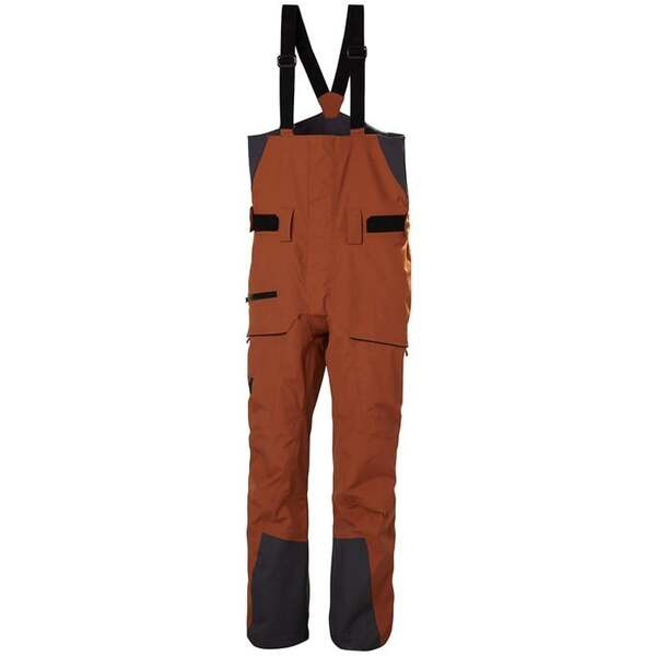 ヘリーハンセン メンズ カジュアルパンツ ボトムス Helly Hansen SOGN Bib Shell Pants Iron Oxide