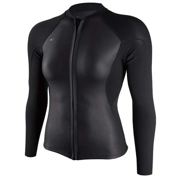 オニール レディース 上下セット 水着 O'Neill 1.5mm Bahia Full Zip Wetsuit Jacket - Women's Glide Black/Black/Black