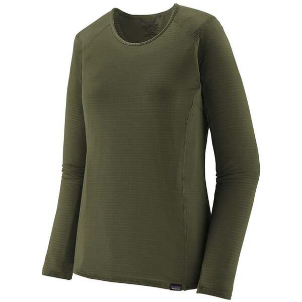 パタゴニア レディース シャツ トップス Patagonia CapileneR Thermal Weight Crew Top - Women's Pine Needle Green