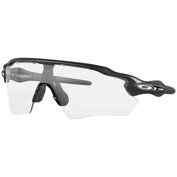 オークリー メンズ サングラス・アイウェア アクセサリー Oakley Radar EV Path Sunglasses Steel/Clear Black Photo Iridium