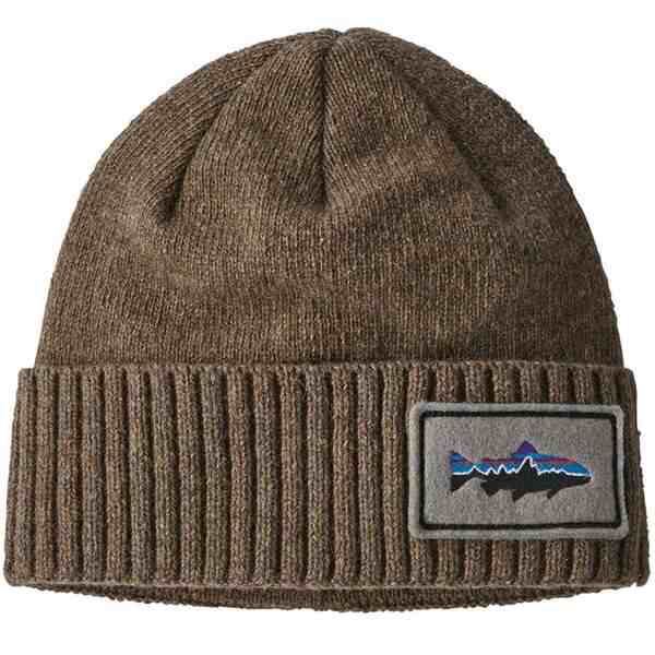 パタゴニア メンズ 帽子 アクセサリー Patagonia Brodeo Beanie Fitz Roy Trout Patch/Ash Tan