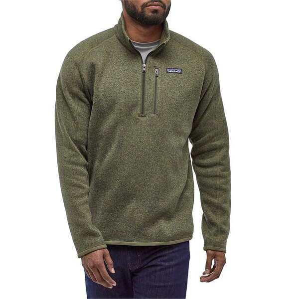 パタゴニア メンズ パーカー・スウェット アウター Patagonia Better SweaterR 1/4 Zip Pullover Fleece Industrial Green