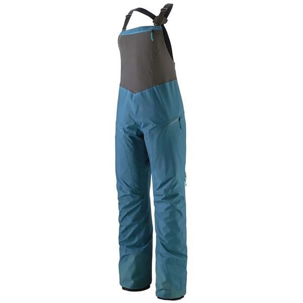 パタゴニア レディース カジュアルパンツ ボトムス Patagonia Snowdrifter Bibs - Women's Wavy Blue