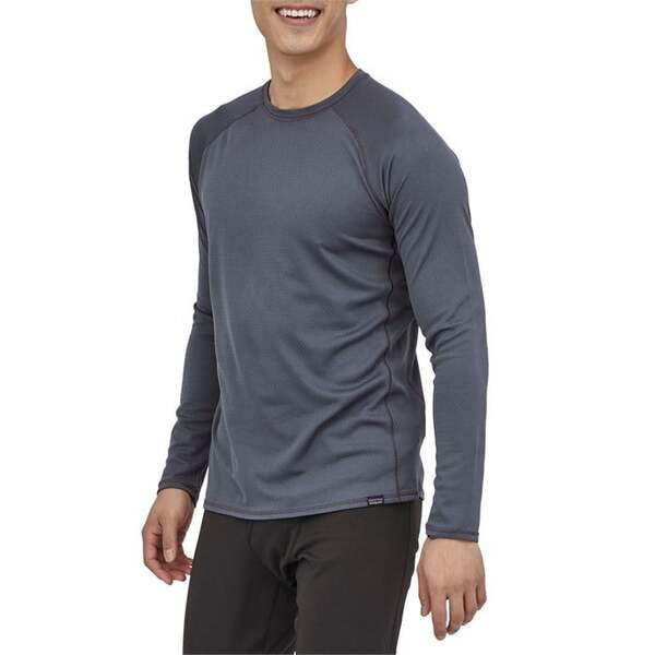 パタゴニア メンズ シャツ トップス Patagonia CapileneR Midweight Crew Smolder Blueの通販は