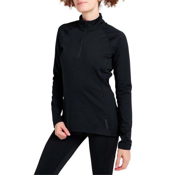 バートン レディース シャツ トップス Burton Heavyweight X Quarter-Zip Base Layer Top - Women's True Blackの通販は