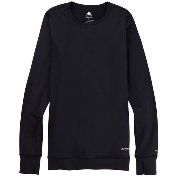 バートン レディース シャツ トップス Burton Midweight Crew Top - Women's True Black