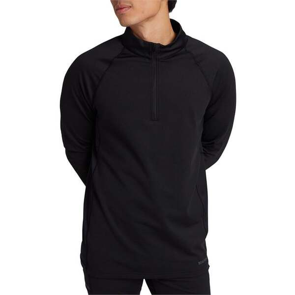 バートン メンズ シャツ トップス Burton Heavyweight X Quarter-Zip Top True Black