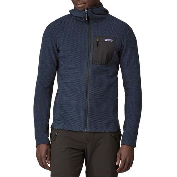 パタゴニア メンズ パーカー・スウェット アウター Patagonia R1R Air Full-Zip Hoodie - Men's New Navy