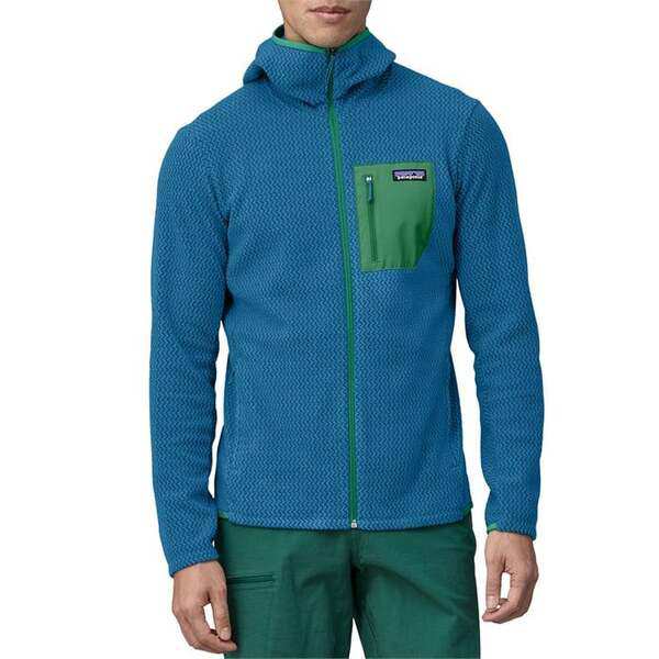 パタゴニア メンズ パーカー・スウェット アウター Patagonia R1R Air Full-Zip Hoodie - Men's Vessel Blue