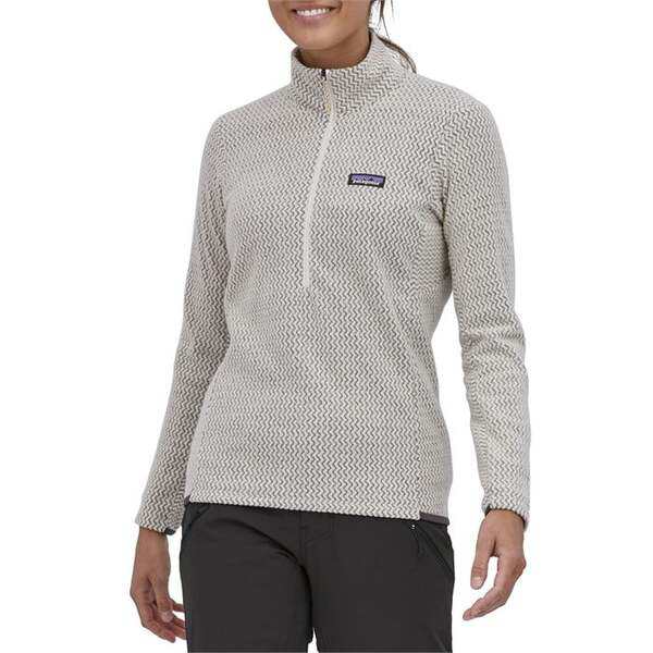 パタゴニア レディース シャツ トップス Patagonia R1 Air Zip Neck Top - Women's Wool White