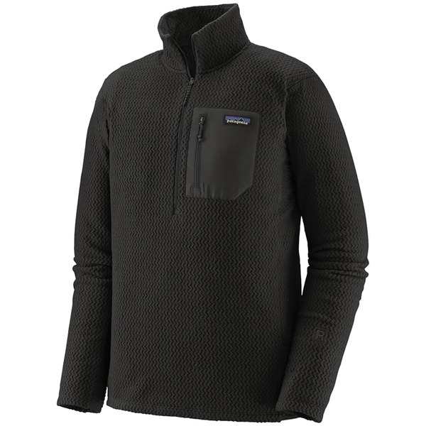 パタゴニア メンズ シャツ トップス Patagonia R1R Air Zip Neck Top Nouveau Greenの通販は