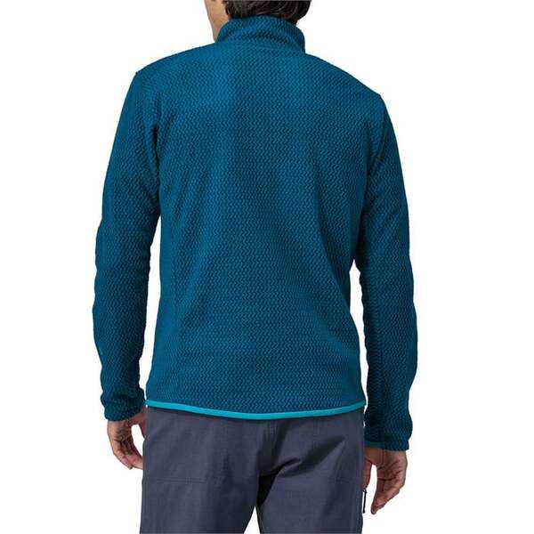 パタゴニア メンズ シャツ トップス Patagonia R1R Air Zip Neck Top Nouveau Greenの通販は