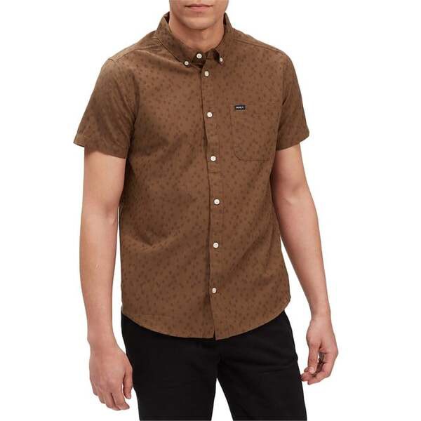 ルーカ メンズ シャツ トップス RVCA That'll Do Dobby Short-Sleeve Shirt Tobacco｜au PAY  マーケット