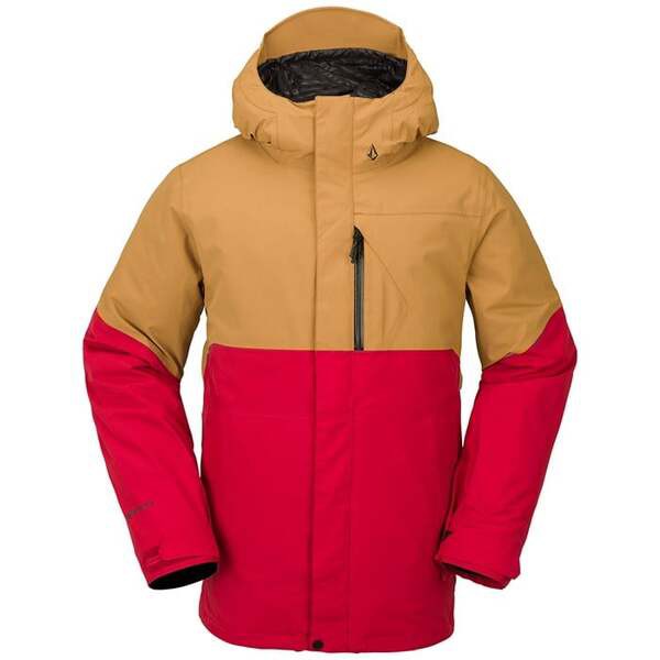 ボルコム メンズ ジャケット・ブルゾン アウター Volcom L GORE-TEX Jacket Caramel