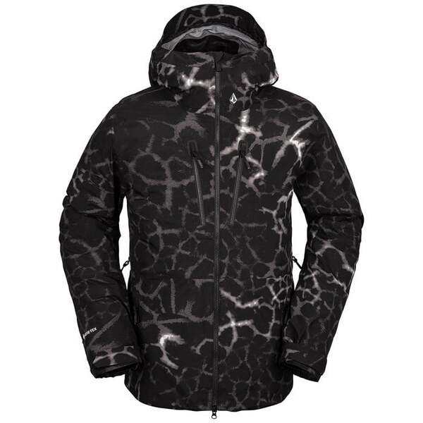 ボルコム メンズ ジャケット・ブルゾン アウター Volcom TDS INF GORE-TEX Jacket Black Giraffe