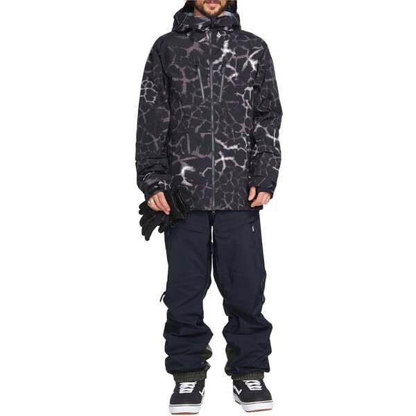 ボルコム メンズ ジャケット・ブルゾン アウター Volcom TDS INF GORE-TEX Jacket Black Giraffe