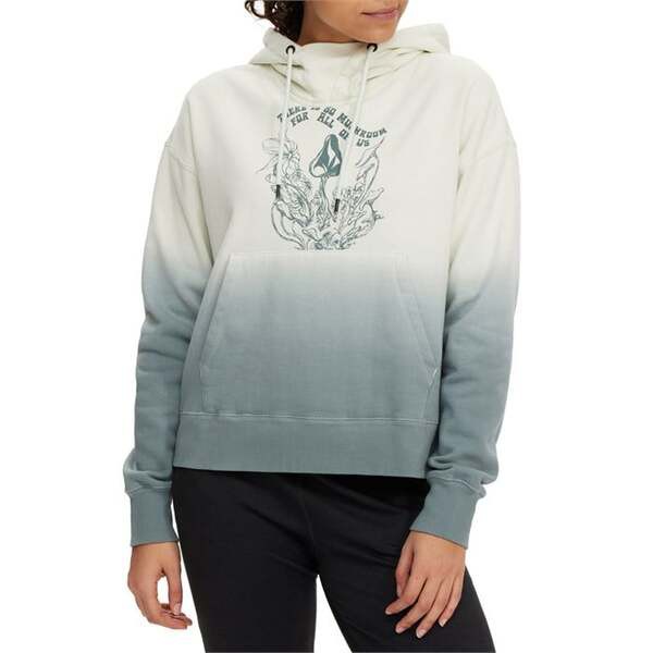 ボルコム レディース パーカー・スウェット アウター Volcom VOL Peak Pullover Fleece - Women's Green Ash