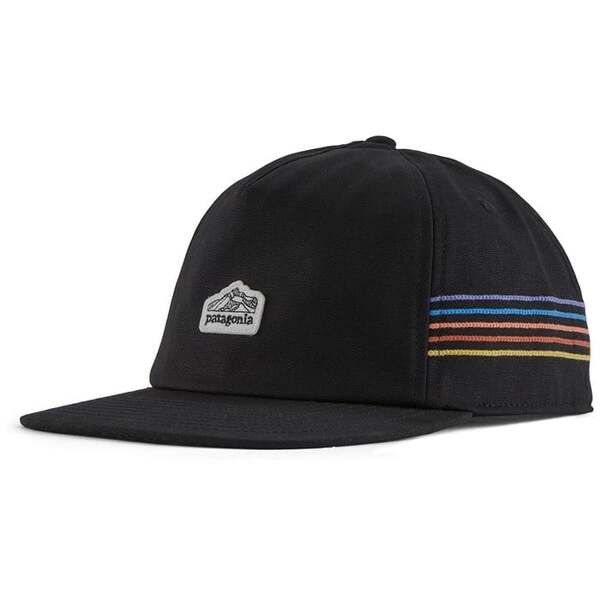 パタゴニア メンズ 帽子 アクセサリー Patagonia Line Logo Ridge Stripe Funfarer Cap Black