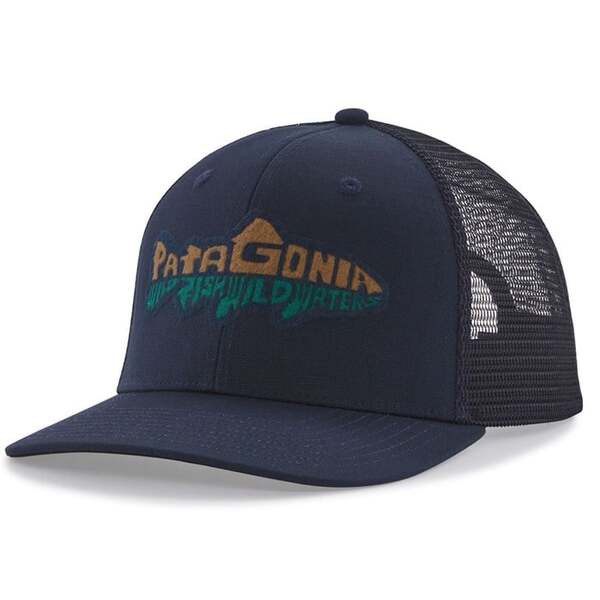 パタゴニア メンズ 帽子 アクセサリー Patagonia Take a Stand Trucker Hat Bayou Badge/White