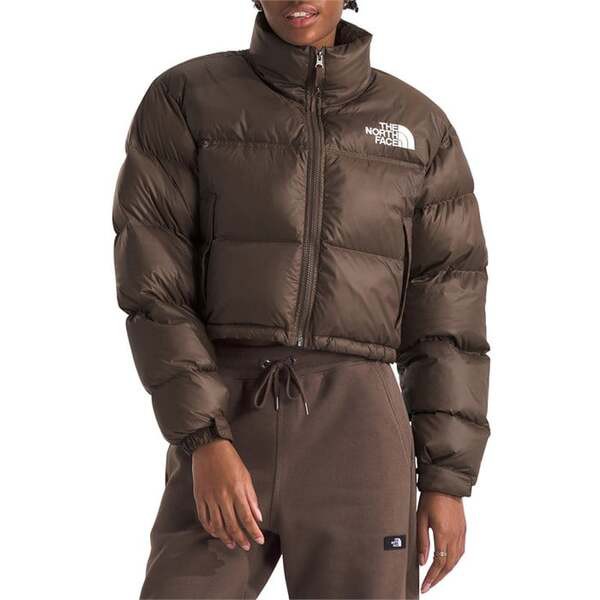 ノースフェイス レディース ジャケット・ブルゾン アウター The North Face Nuptse Short Jacket - Women's Smokey Brown