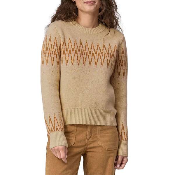 パタゴニア レディース ニット・セーター アウター Patagonia Recycled Wool Crewneck Sweater - Women's Sea Song: Natural