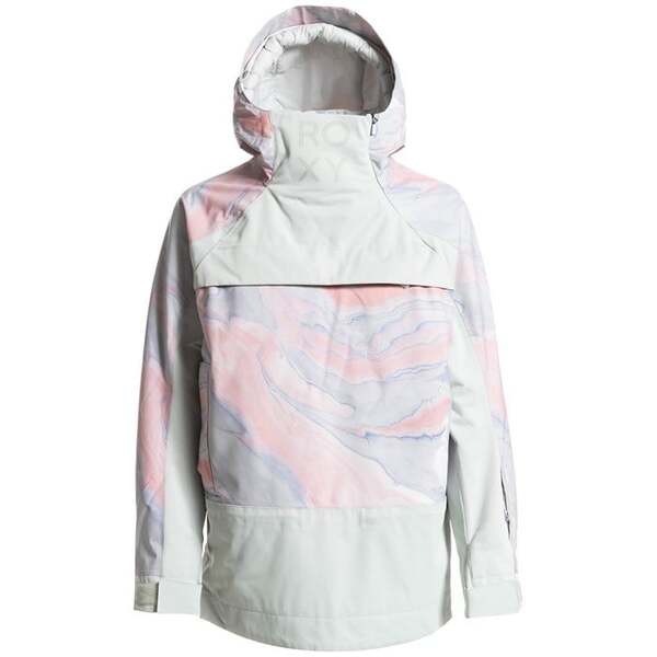 ロキシー レディース ジャケット・ブルゾン アウター Roxy Chloe Kim Overhead Jacket - Women's Gray Violet Marble