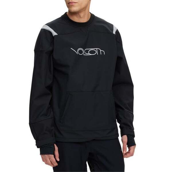 ボルコム メンズ ニット・セーター アウター Volcom All I Got Pullover Crew Jacket Black