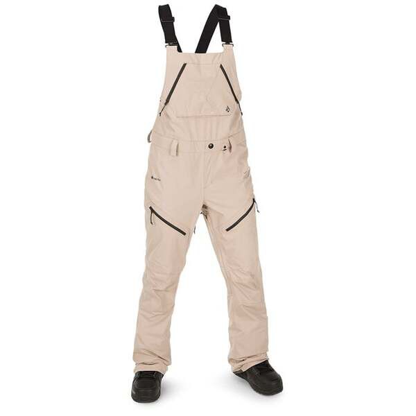 ボルコム レディース カジュアルパンツ ボトムス Volcom Elm Stretch GORE-TEX Bib Overalls - Women's Sand