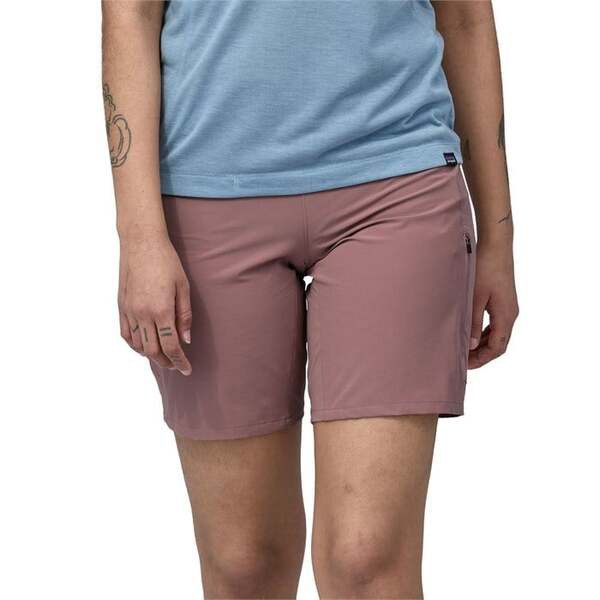 パタゴニア レディース ハーフパンツ・ショーツ ボトムス Patagonia Tyrolean Bike Shorts - Women's Journeys: Sound Blue