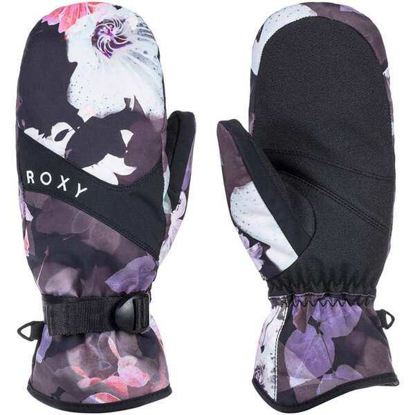 ロキシー レディース 手袋 アクセサリー Roxy Jetty Mittens - Women's True Black Blurry Flower