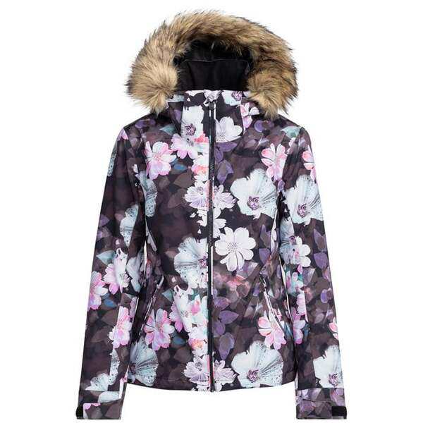 ロキシー レディース ジャケット・ブルゾン アウター Roxy Jet Ski Jacket - Women's True Black/Blurry Flower