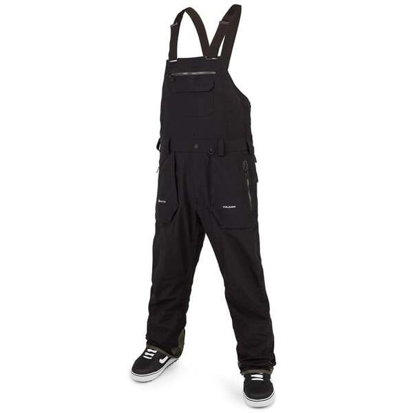 ボルコム メンズ カジュアルパンツ ボトムス Volcom Rain GORE-TEX Bib Overalls Black