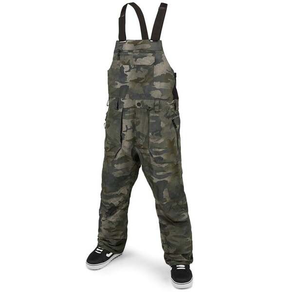 ボルコム メンズ カジュアルパンツ ボトムス Volcom Rain GORE-TEX Bib Overalls Cloudwash Camo