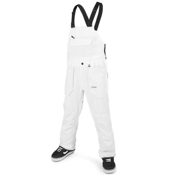 ボルコム メンズ カジュアルパンツ ボトムス Volcom Roan Bib Overalls White