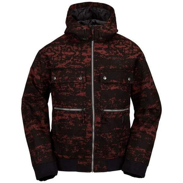 ボルコム メンズ ジャケット・ブルゾン アウター Volcom Dustbox Jacket Maroon Camoの通販は