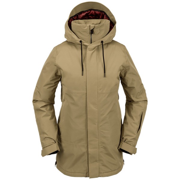 ボルコム レディース ジャケット・ブルゾン アウター Volcom Paxson 2L TDS INF Parka - Women's Dark Khaki