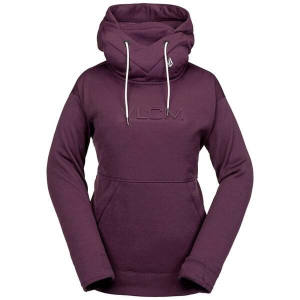 ボルコム レディース パーカー・スウェット アウター Volcom Riding Hydro Hoodie - Women's Blackberry