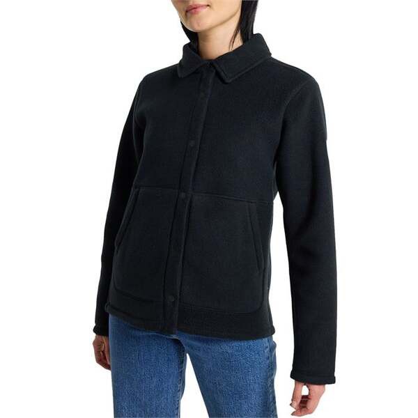 バートン レディース Tシャツ トップス Burton Cinder Fleece Snap Shirt - Women's True Blackの通販は