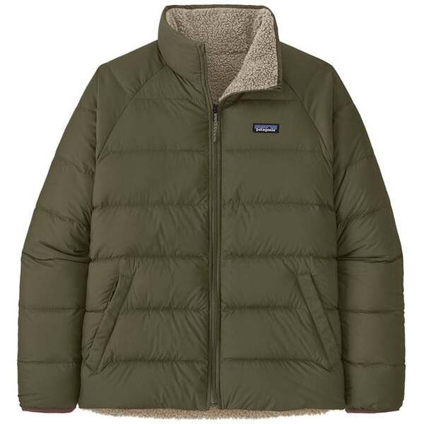 パタゴニア メンズ ジャケット・ブルゾン アウター Patagonia Reversiblie Silent Down Jacket - Men's Basin Green