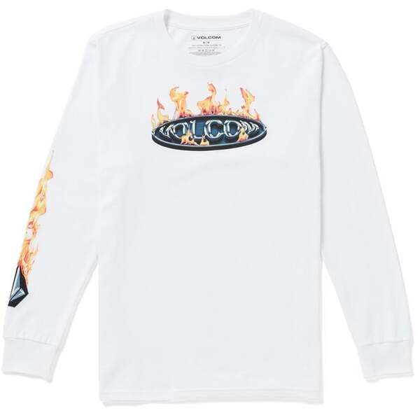 ボルコム メンズ Tシャツ トップス Volcom Combust Long-Sleeve T-Shirt Whiteの通販は