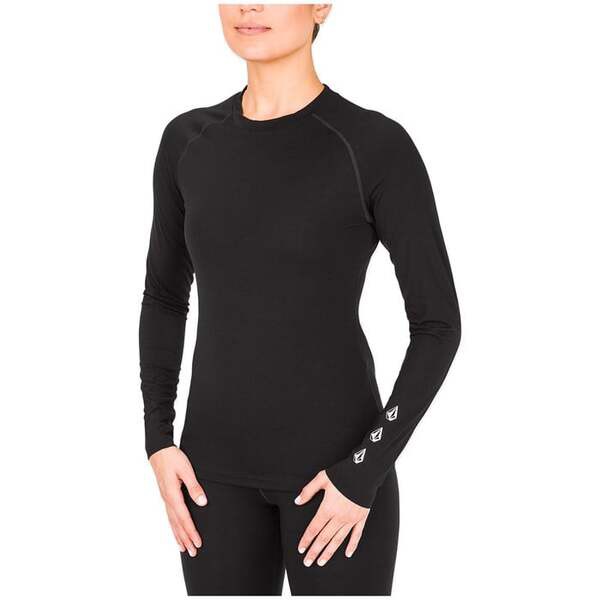 ボルコム レディース シャツ トップス Volcom Merino Blend Crew - Women's Blackの通販は
