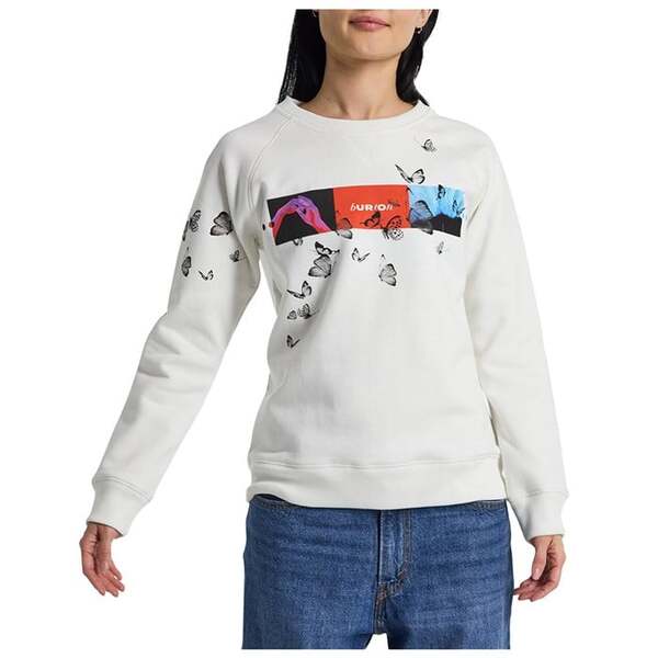 バートン レディース パーカー・スウェット アウター Burton Talent Scout Fleece Crew - Women's Stout Whiteの通販は
