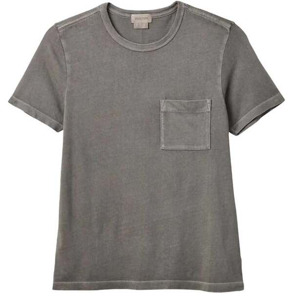 ブリクストン レディース Tシャツ トップス Brixton Carefree Organic Garmet Dye Perfect Pocket T-Shirt - Women's Washed Black